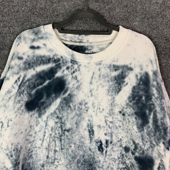 Lululemon Pullover Perfectly Oversized Crew Tie Dye Marble Dye Classic Navy Sz 6 - Picture 6 of 10